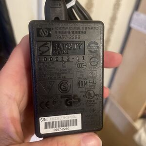 Genuine HP 0957-2286‎ 3 Pin Printer Power Adapter Cord